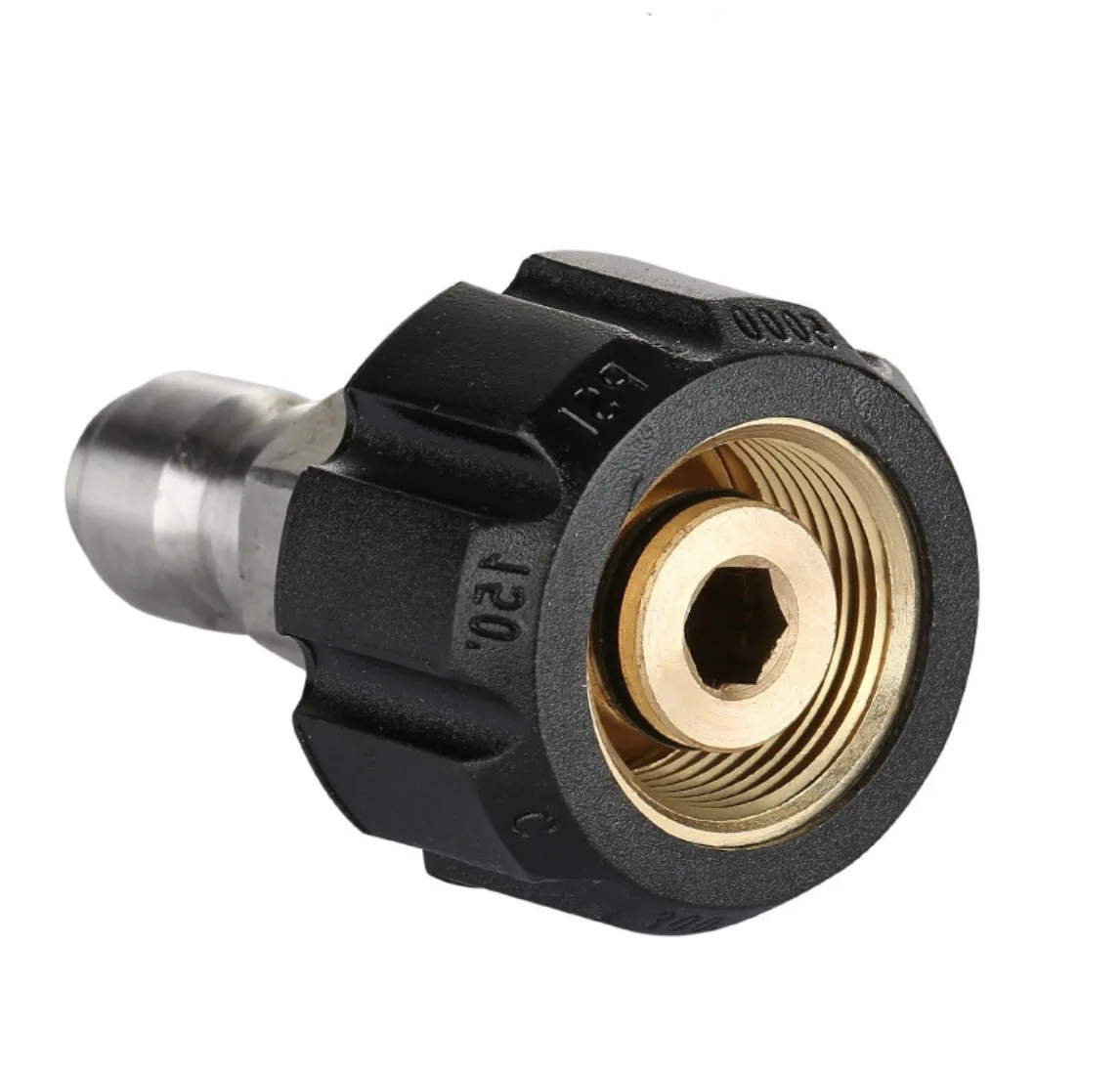 Pressure Washer Adapter, M22-14mm swivel Female to 3/8 Inch male quick connect , 5000 PSI power washer accessories