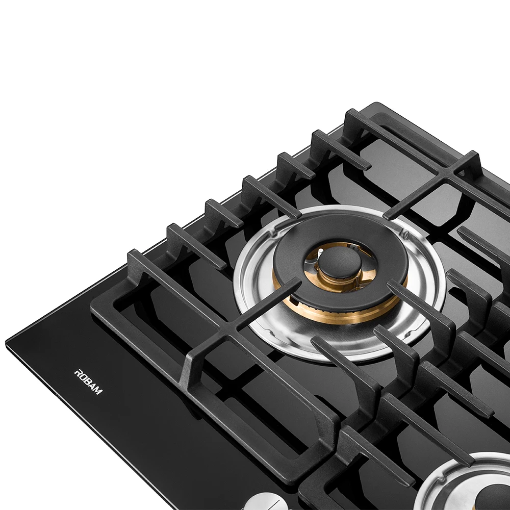 Gas stove B7 Built in 5 burner cooktop built in tempered glass surface Disassemble burnergas stove best price umaxquality