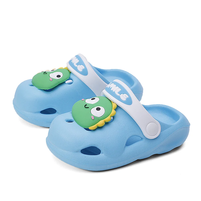 
2021summer Beach Child Sandals Shoes Eva Baby Croc Animal Duck Clogs Dinosaur Cute Outdoor Slippers Soft Strap Slide Close Toe 