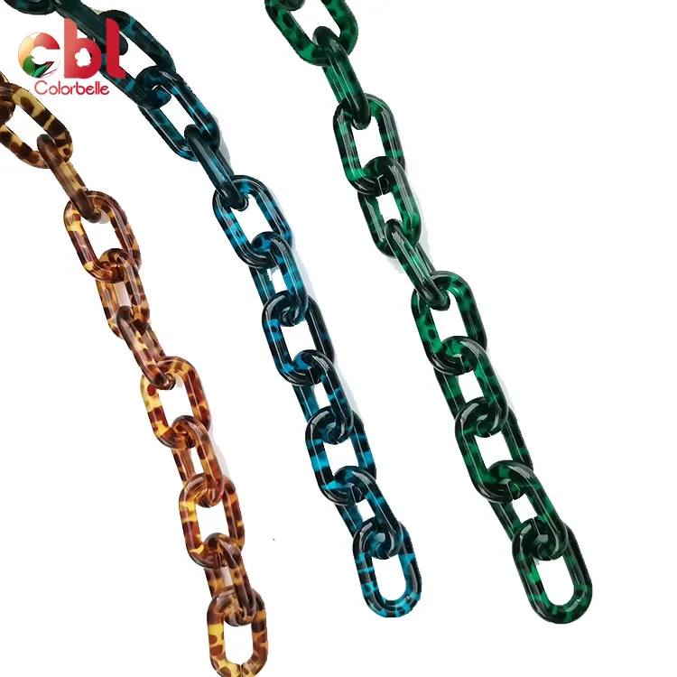 
Custom High Quality 60cm acrylic chain resin chain for handbags bag accessories 