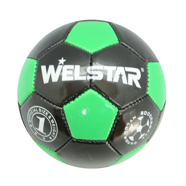 TPU Mini Size 1# Balloon Small Soccer Ball Black and Yellow Football Machine Sewn Soccer Ball for Kids Training Outdoor Games