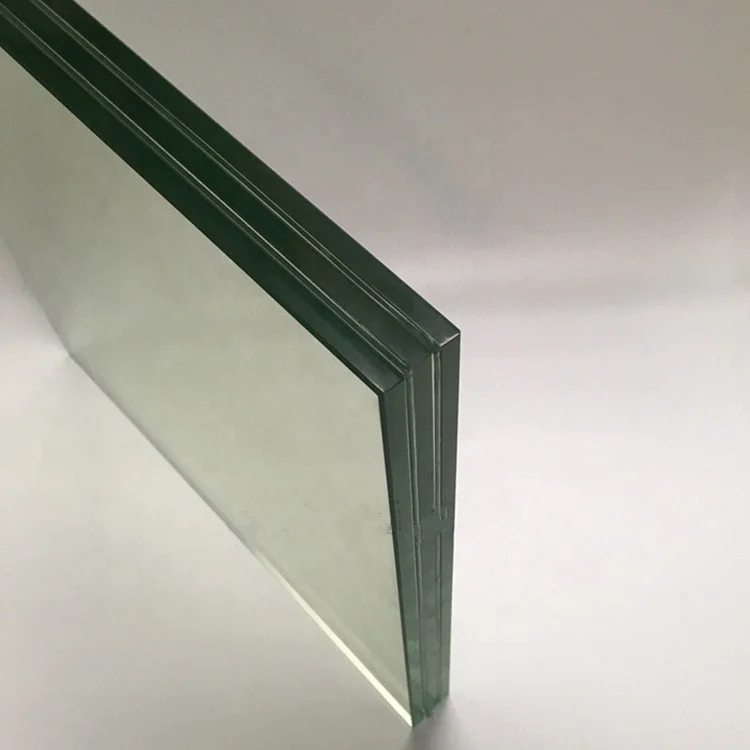 Clear or Colored 16mm 30mm Tempered Laminated Triplex Glass Price For Walkway Floor