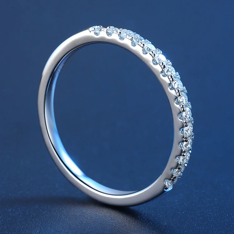 Zhanhao Manufacturer Direct Sale Wholesale S925 silver guard ring Moissanite Ring fashion simple design cheap price