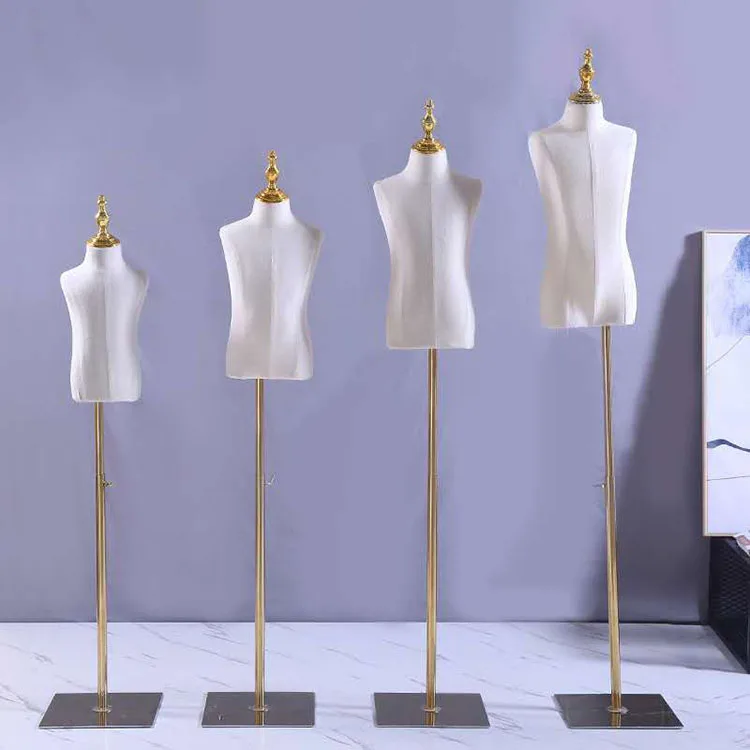 Wholesale Cheap Upper Body Mannequins Half Body Children Fabric Models