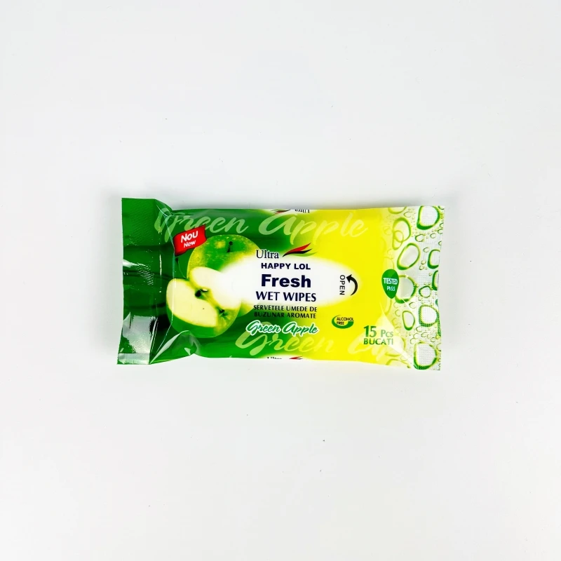 Personal Daily Cleaning Care Fresh Wipes Fragrance Custom Water Wipes 15 PCS