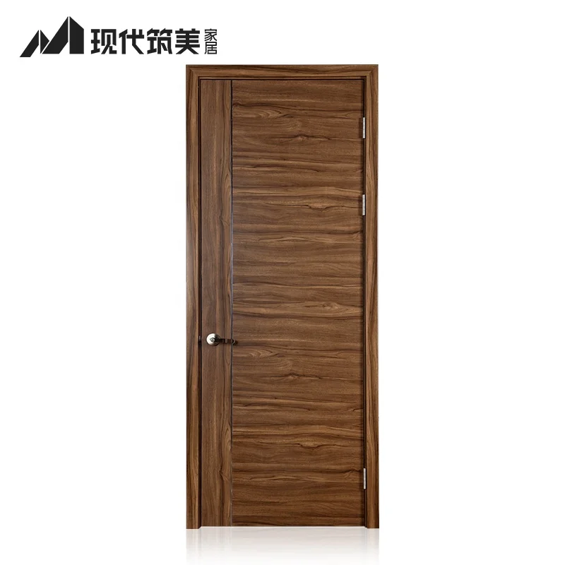 Commercial houses hotels office sound proof melamine wpc pvc mdf wooden interior doors
