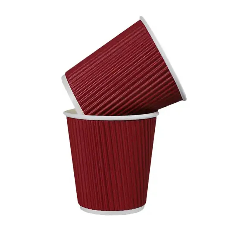 8 oz Disposable Cup White Paper Cup Coffee Tea Hot Chocolate Coffee Paper Cup Suitable for Home and Office Use