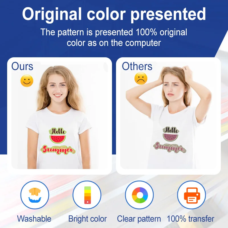 30cm*100m One Side Matte Transfer DTF Pet Film For T Shirt Shoes Hoodie Pillow Towel Prints DTF Printer