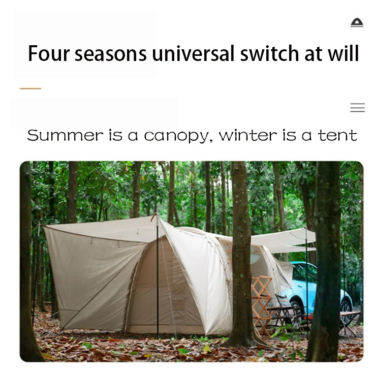 Large Outdoor SUV Camping Tents 4 Persons Waterproof Family Luxury Big Camping Tent For Sale