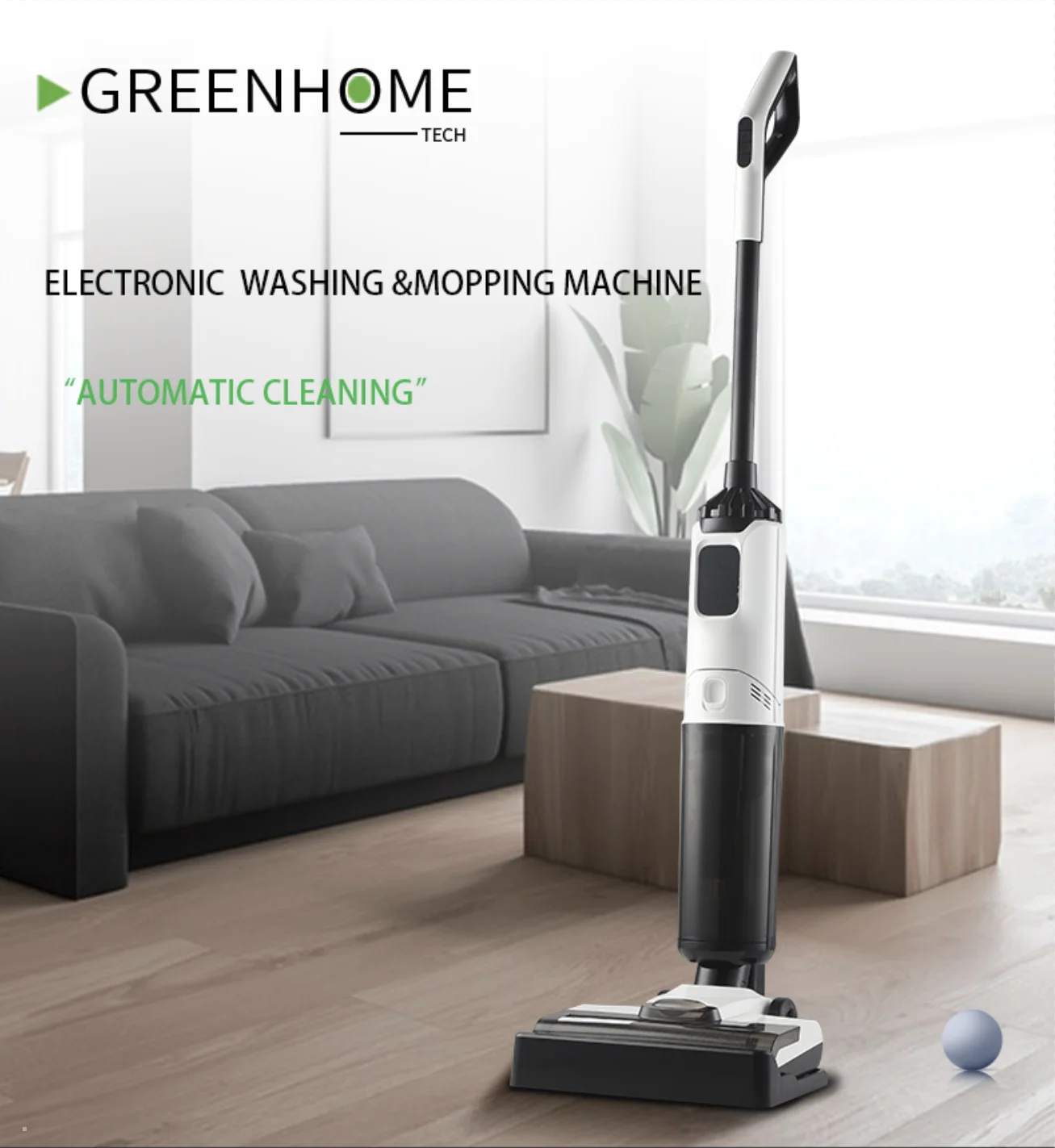 Smart floor washer USB Long Standby 2600 mAh BATTERY floor washer 480 ML carpet self cleaning commercial machine