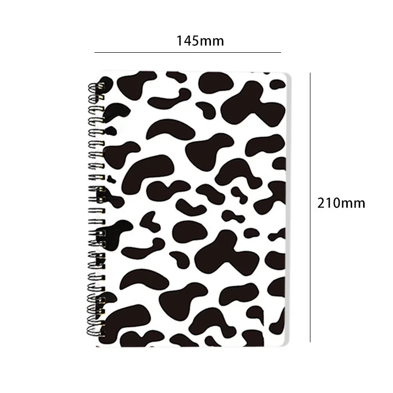 A5 Kawaii personalizados cuadernos para estudiantes espiral cuadernos universitarios leopard print notebook