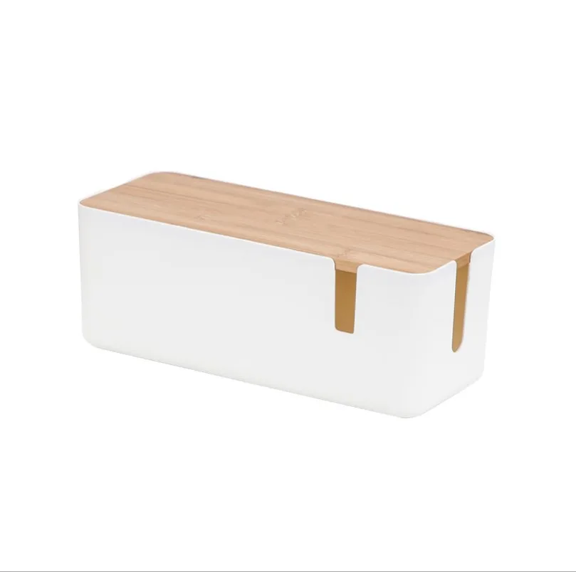 Factory direct supply plastic wire storage box power strip junction box socket power cord anti shock wire box