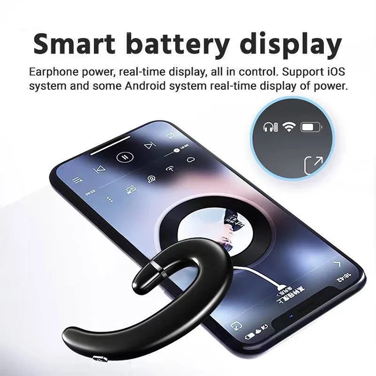 
Waterproof Ear-hook Design Wireless Bluetooth Earphone 