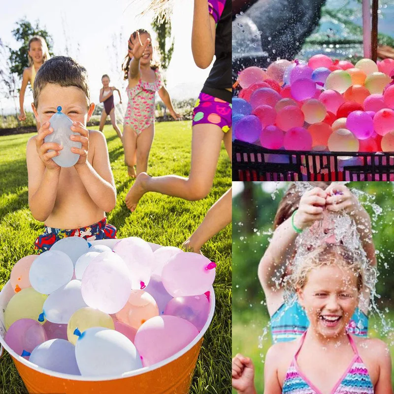 111pcs/Bunch Packing Out Door Games Latex Neon Magic Water Ballons Quick Fill Summer Toys Bomb Games Toy Party Water Balloons