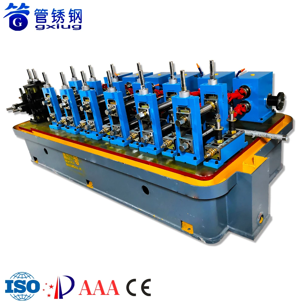 Stainless/Carbon Steel Galvanized Pipe High Frequency Weld Pipe Making Machine Equipment Iron ERW Tube Mill Production Line