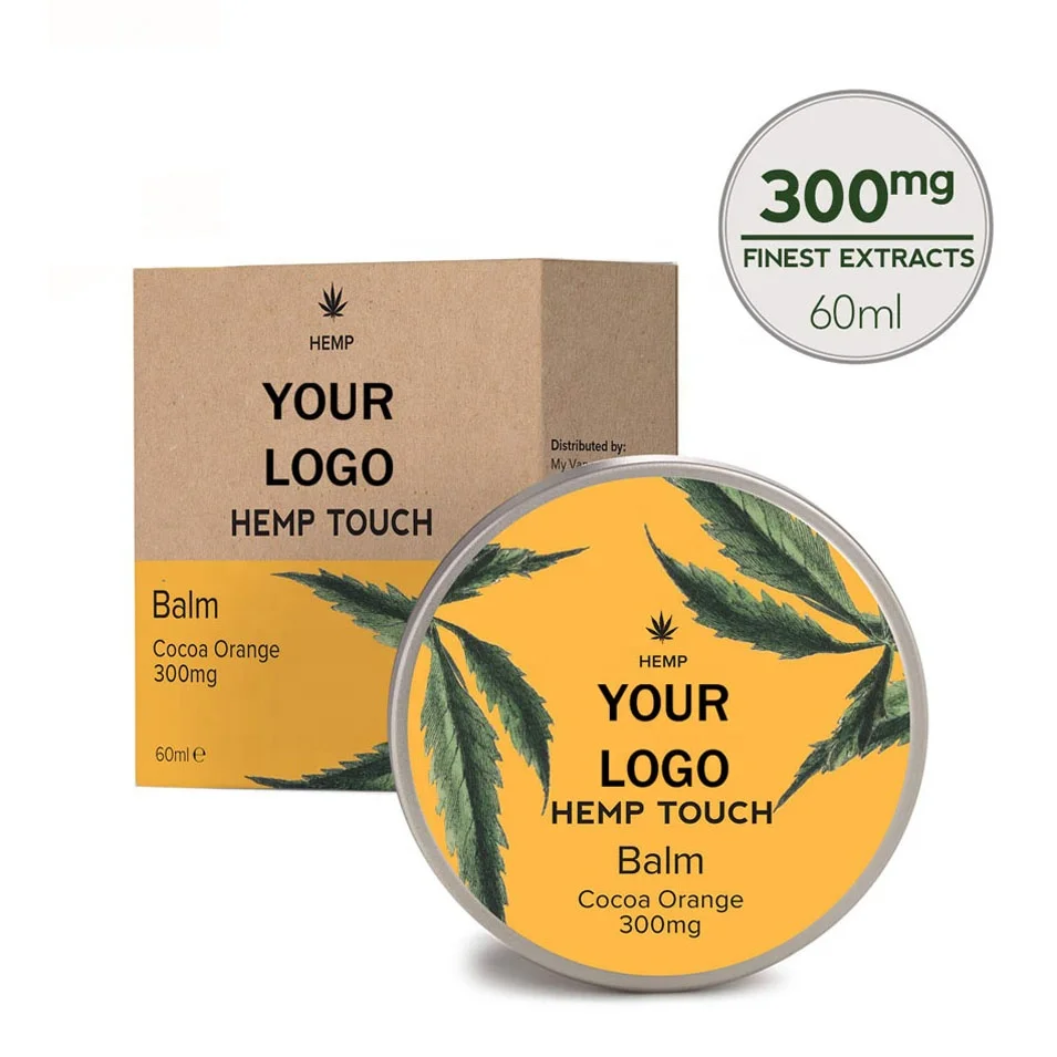Китайский завод, продавец, бесплатный образец, частная торговая марка, 100% органический натуральный Конопляный бальзам для внешнего использования