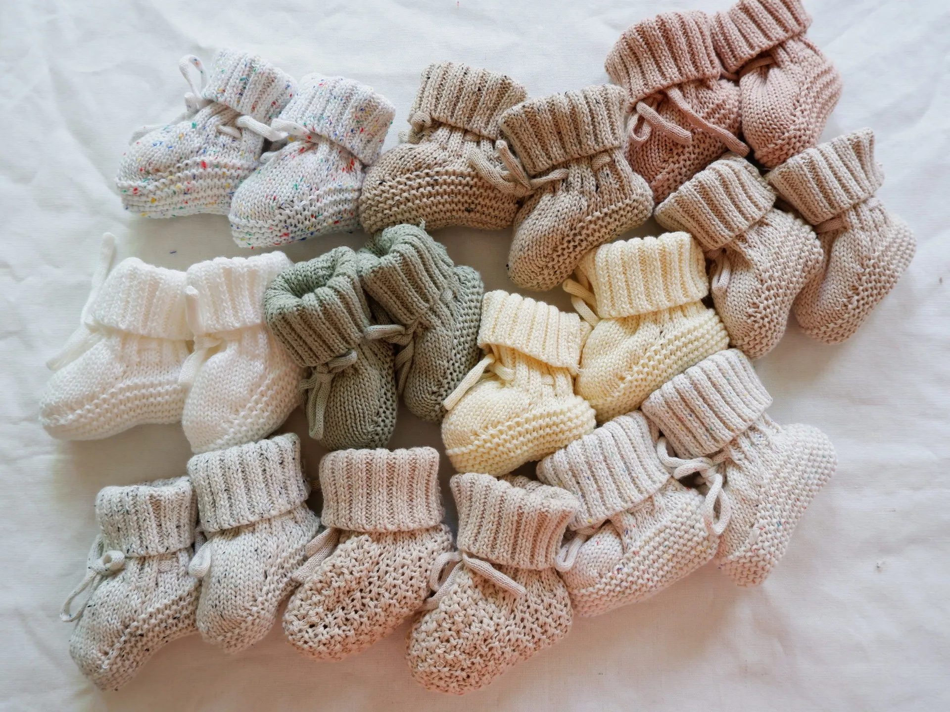 Ivy80164A Ins new baby pure cotton woolen socks new-born infant knitted socks toddlers yarn hand-made socks room warm shoes