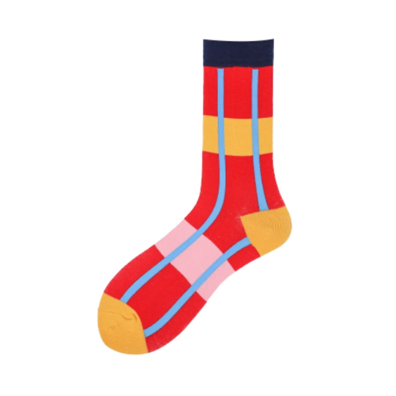  Пользовательские сублимационные мужские носки с картонным принтом забавные Веселые корейские