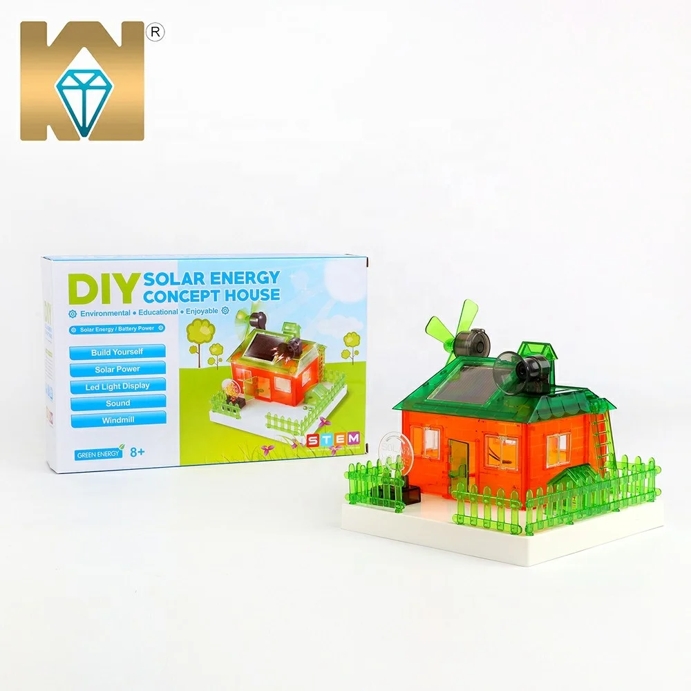 
Solar energy concept house educational toys DIY learning science kit creation STEM house toy for kids&Teens 