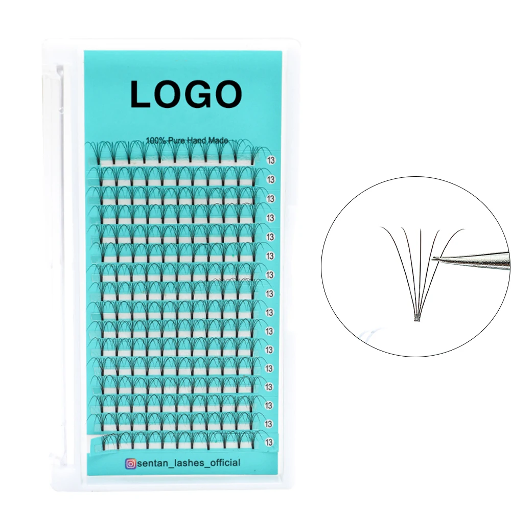 SENTAN LASHES Best seller 3d 0.07 0.10 640 fans Heat Bonded Premade Fan Soft Volume eyelashes extensions
