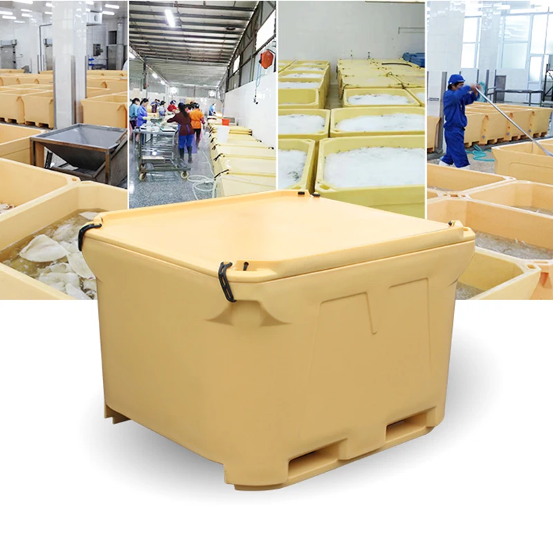 High Quality Cold Ice Chest 700L insulated fish storage ice box for seafood transport
