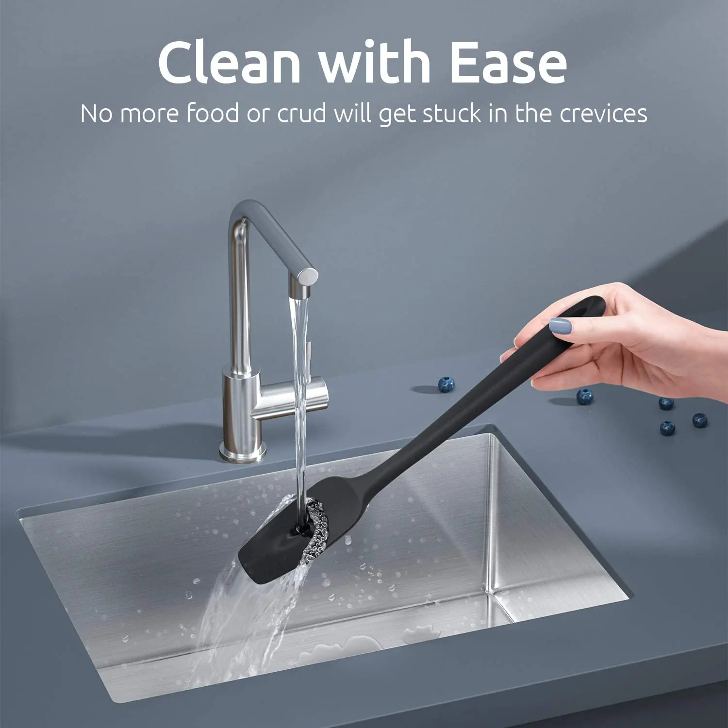 Factory Custom Silicone Spatula Set with 600 Degrees Fahrenheit Heat Resistant Kitchen Baking Set of 4 Silicone Spatula