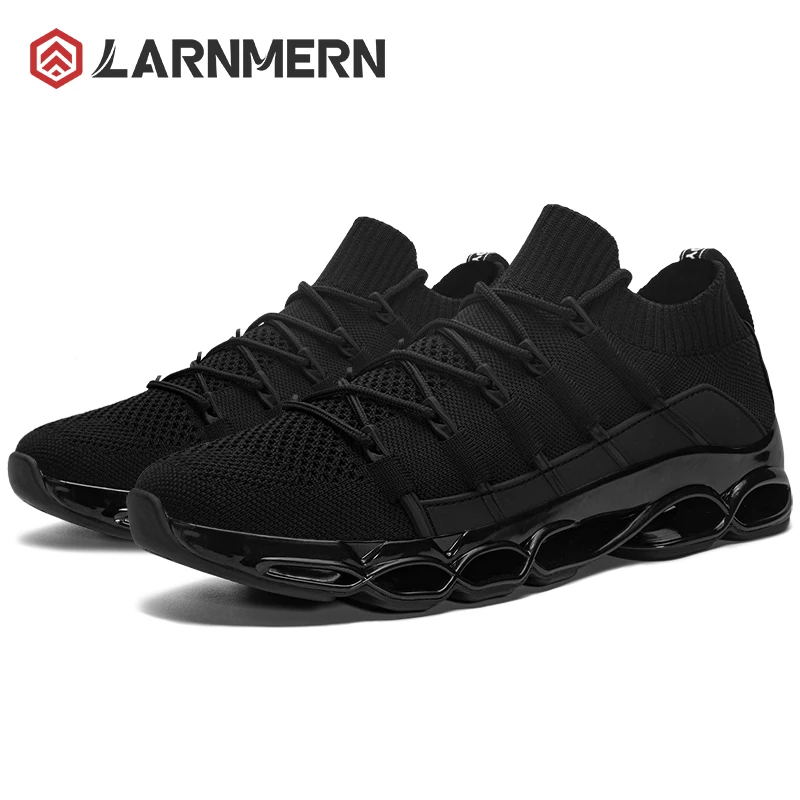 Steel Toe Breathable Safety Shoes Slip on Sneakers for Men Women Lightweight Comfortable Work Shoes Anti-slip Anti-smash Black