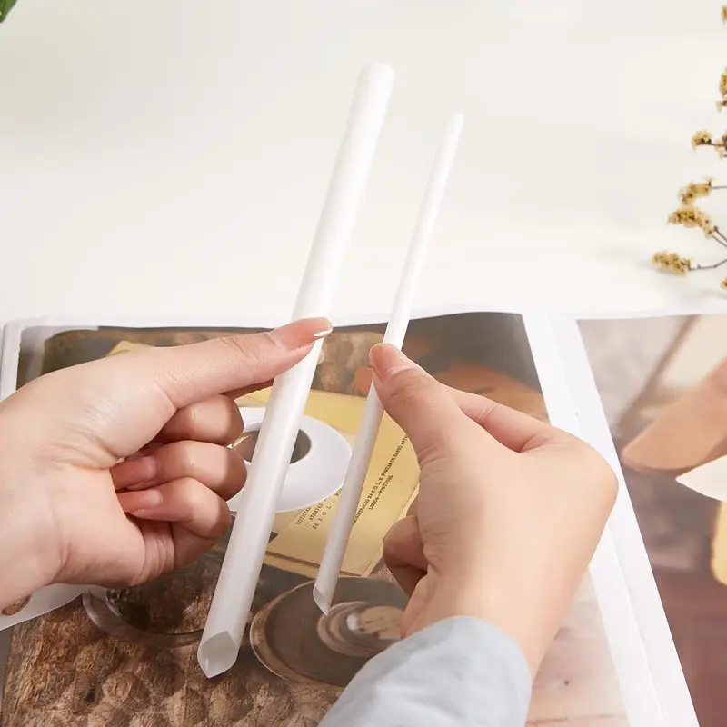 Amazon hot sells 100% Biodegradable Eco-friendly PLA Straw For Drinking Juice bubble tea