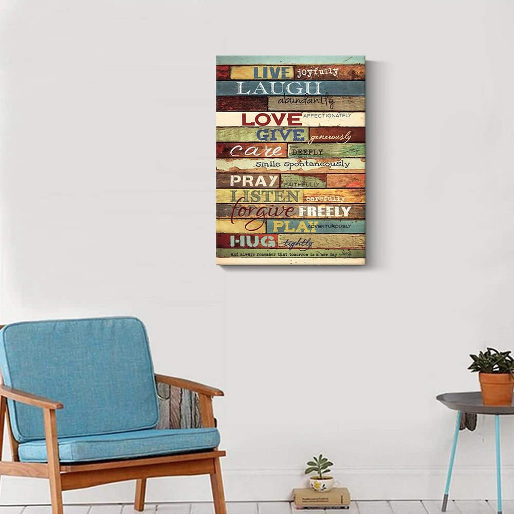 
 Оптовая продажа, вдохновляющая рамка для настенного искусства, мотивационные цитаты, галерея, печать на холсте на заказ для украшения стен  