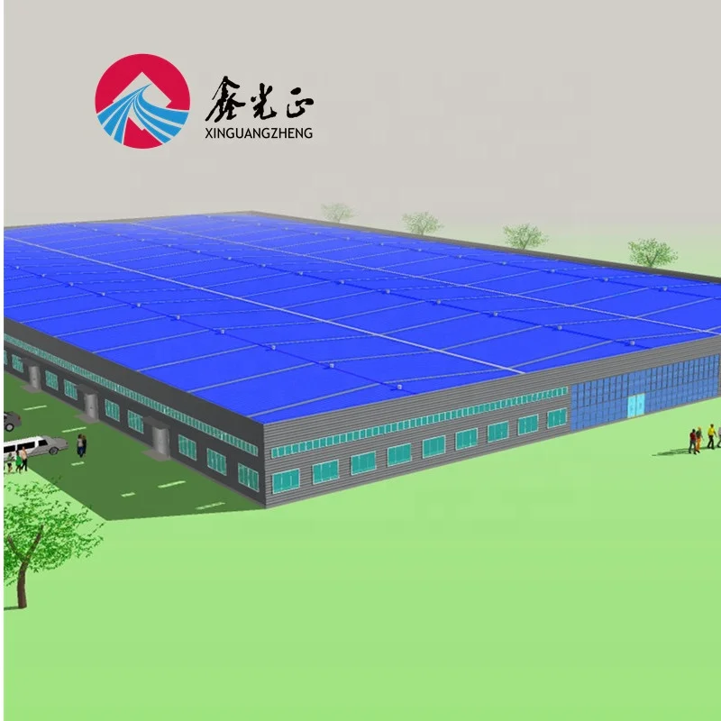 Steel large span high quality Prefab Sewing Workshop Construction Building