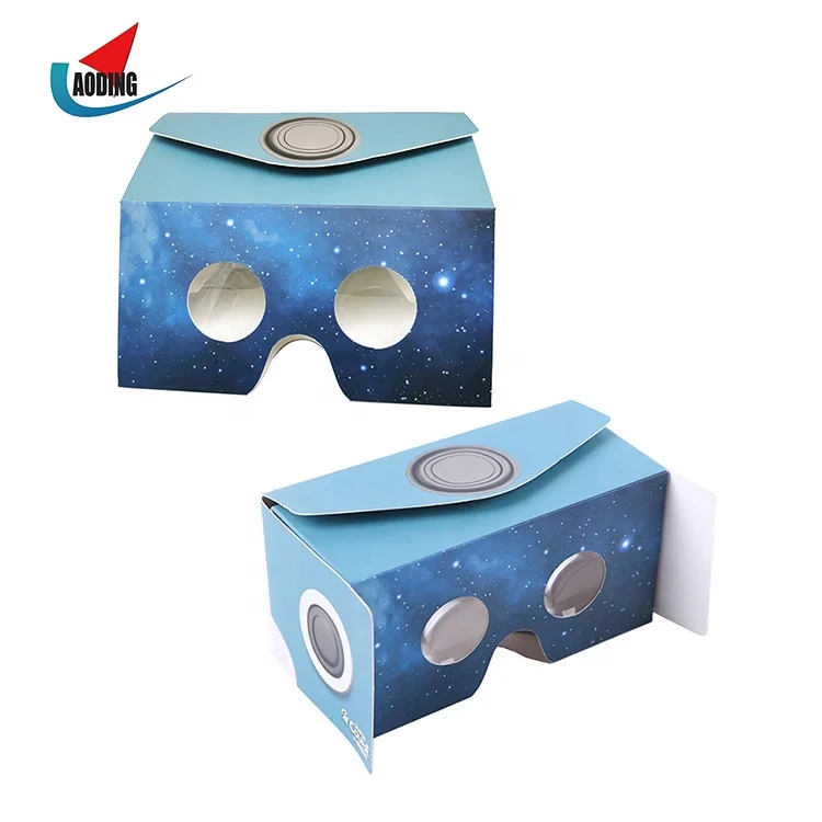 42mm Big Lenses Google Cardboard Mini Foldable VR Glasses 3D Flat Virtual Reality Google Cardboard 3D Glasses