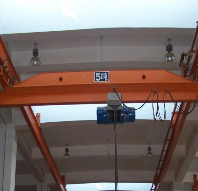 Food & Beverage Shops electric under slung remote control single girder overhead bridge crane