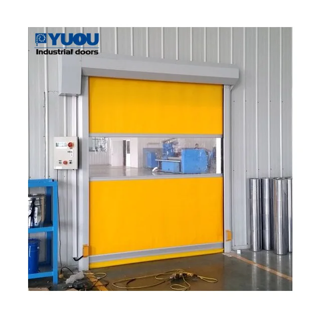 Waterproof Automatic PVC Fabric Fast Action Air Shower High Speed Door