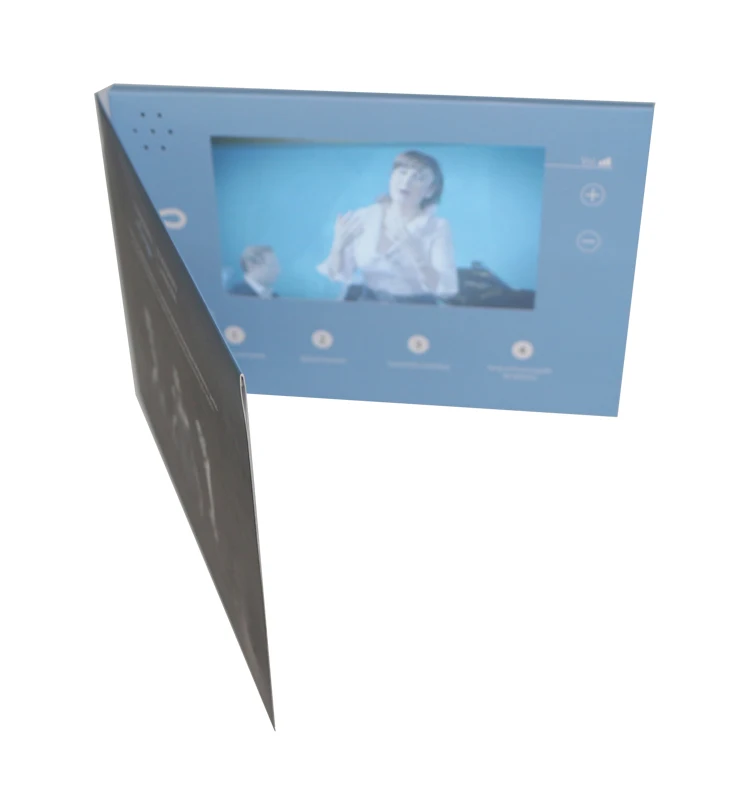 Tradeshow Marketing Materials 7inch Lcd Business Card Maker Lcd Suppliers Of Custom Printed Video Brochures