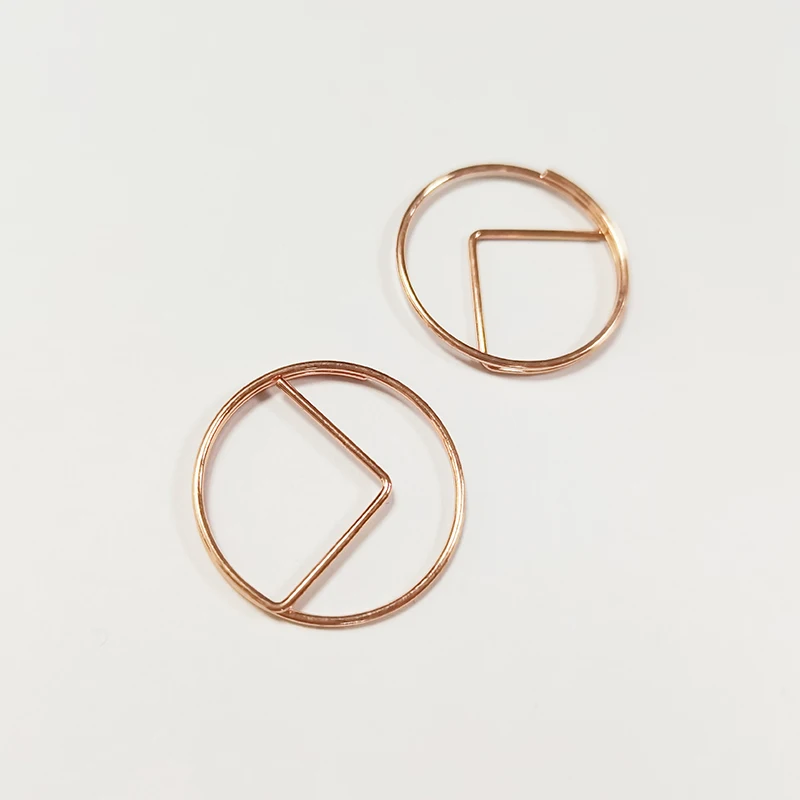 decoration Circle Hexagon Square Shape Paper Clips Bookmark Office School Stationery Supplies clip