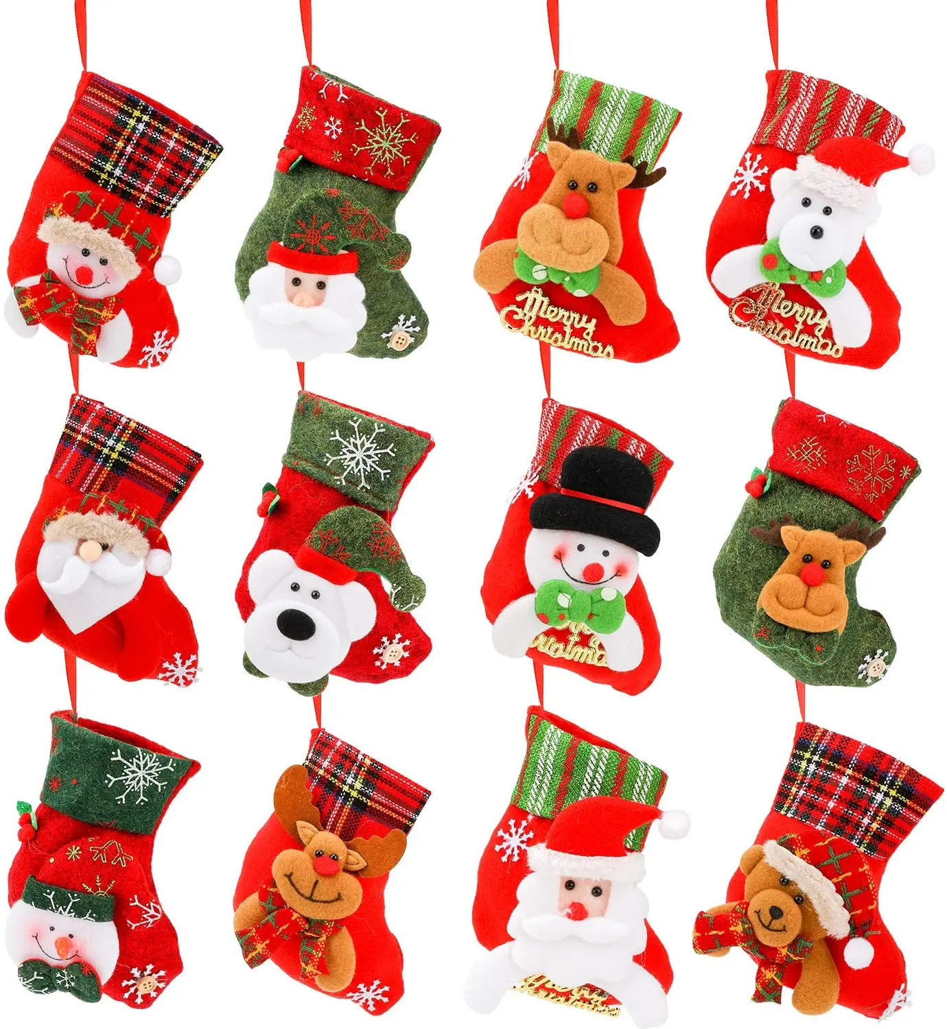 High Quality Christmas Stocking Product Cheap Christmas Stocking For Xmas Gift Christmas Ornaments