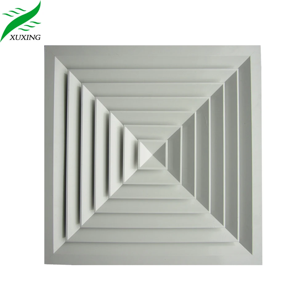Low Price air Conditioning Dampers Ceiling Aluminum 4 Way Supply air Diffuser