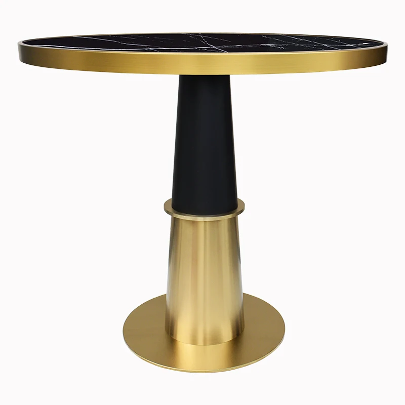 Modern Furniture Luxury Round Gold Table Base with Surface Appearance Iron Metal Stainless Steel Customizable Coffee Table Legs