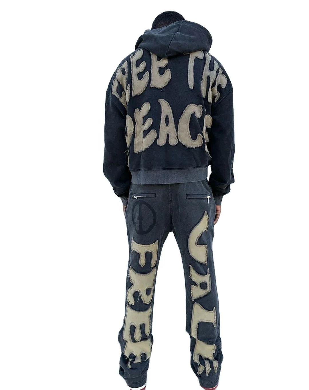 KY New Men Street Wear High Quality Denim Jeans for Men Denim Hoodie Jacket