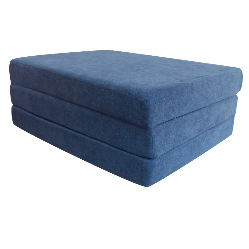 Trifold Foam Mattress Topper with Removable Cover