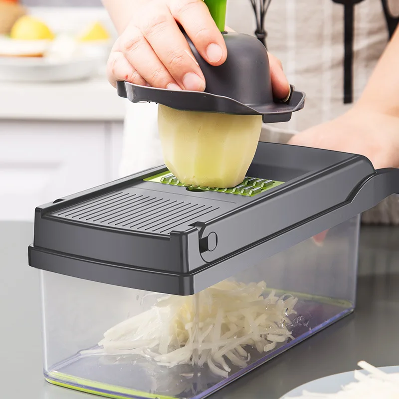 Versatile Vegetable Cutter for Home Kitchen Efficiently Shred Slice and Dice - The Ultimate Slicer and Grater