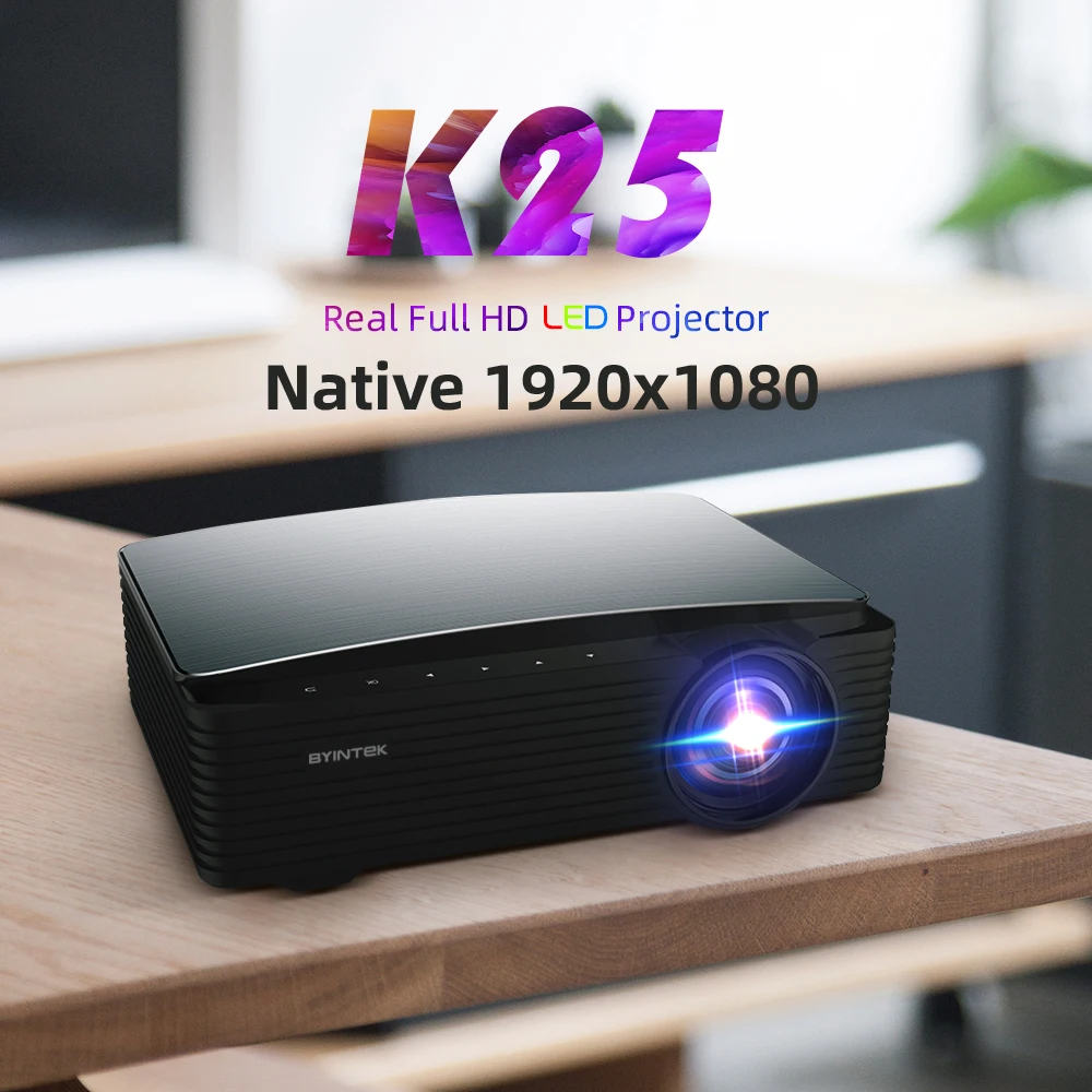 Factory Directly BYINTEK K25 4K Laser Projector WIFI-Display Projector 6000 Lumens Long Throw HD Native 1080P for School