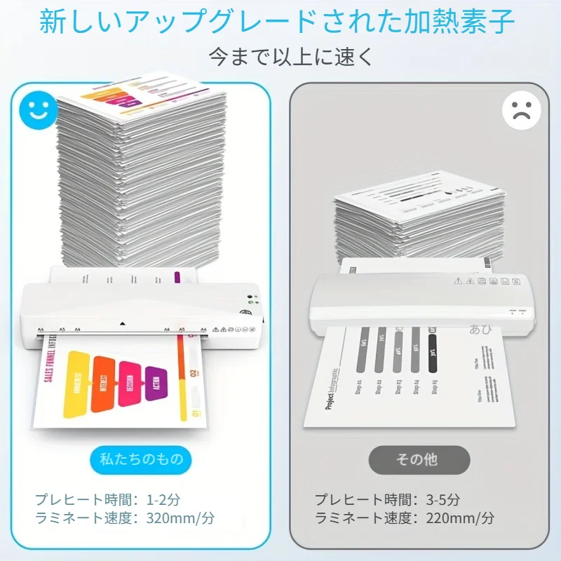 FNL001 ABS Manual Release Lever Double Roll Laminating A4 Hot Cold Laminator for School Office