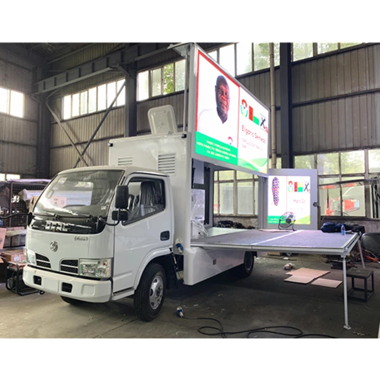 Уличный светодиодный экран Dongfeng p4 мобильные СВЕТОДИОДНЫЕ дисплеи по хорошей