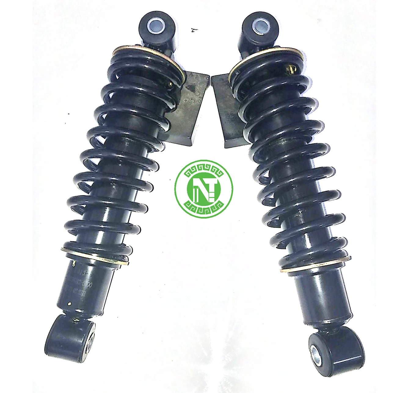 Shock Absorber For Truck With Spring Mattress And Suspension Rubber Mountings