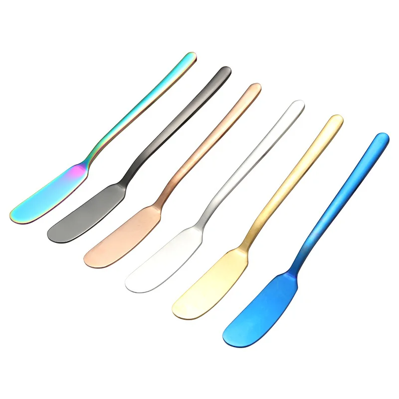 Hot Selling 304 Stainless Steel Butter Spreader Knife Cheese Dessert Jam Spatula Cream Stainless Steel Butter Knife