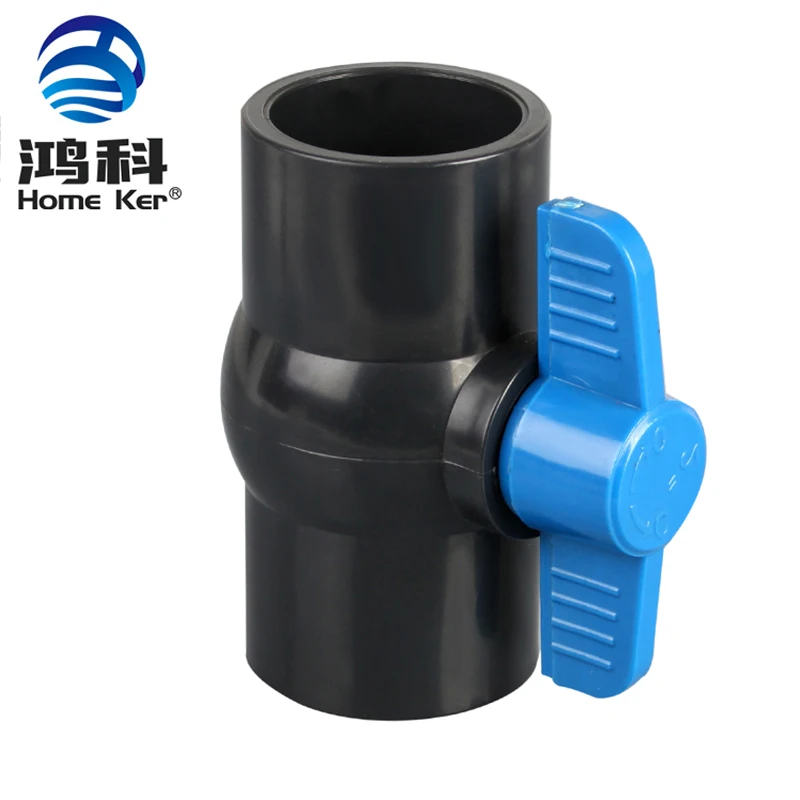 Quality Pvc Ball Valve Medium Pressure Water Ball Valve Plastic PVC High 6 Inch Butterfly Handle Ball Valve Thread Standard BS