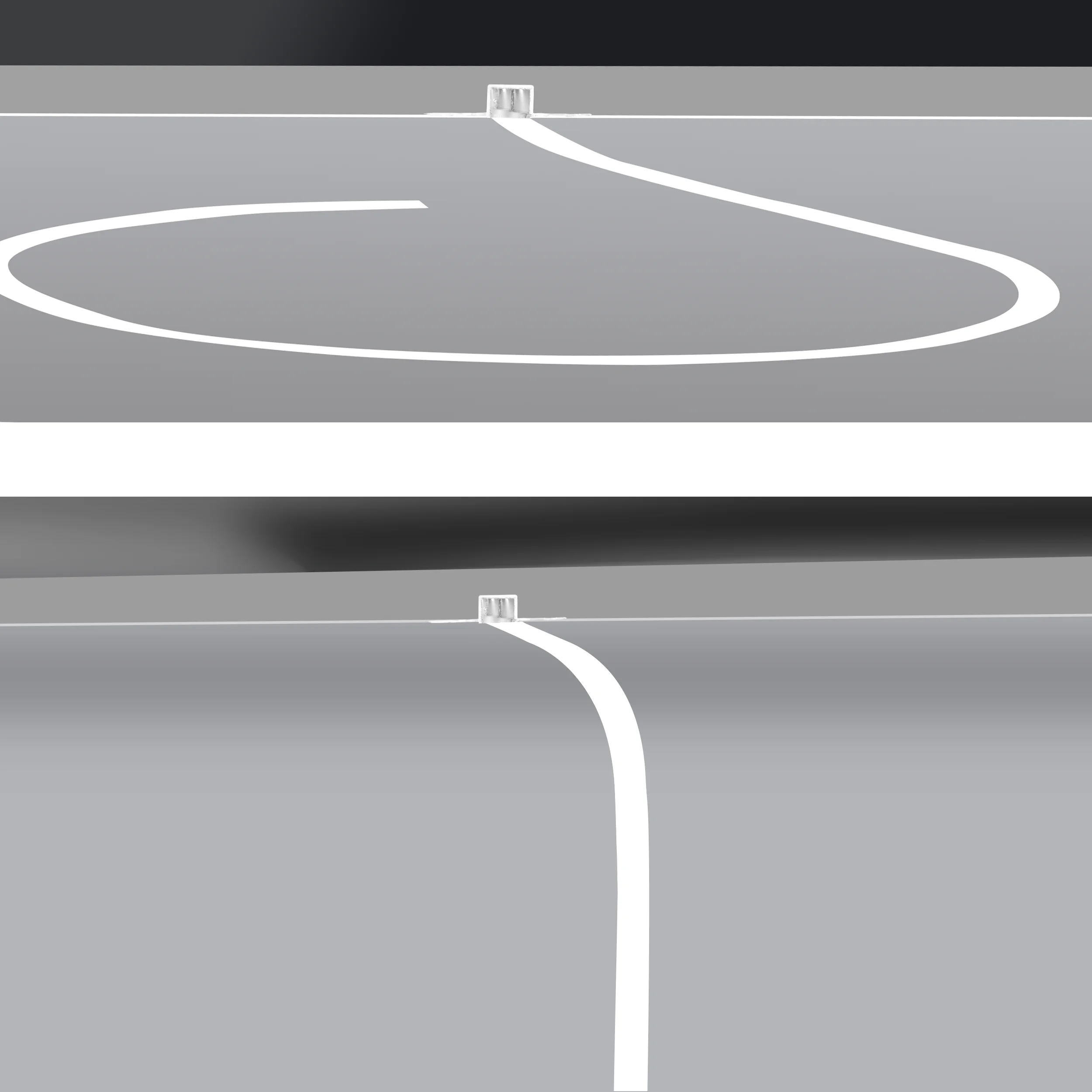 Flexible and bendable aluminum LED channel for drywall gypsum LED strip light profile Silicon cover Recessed led profile