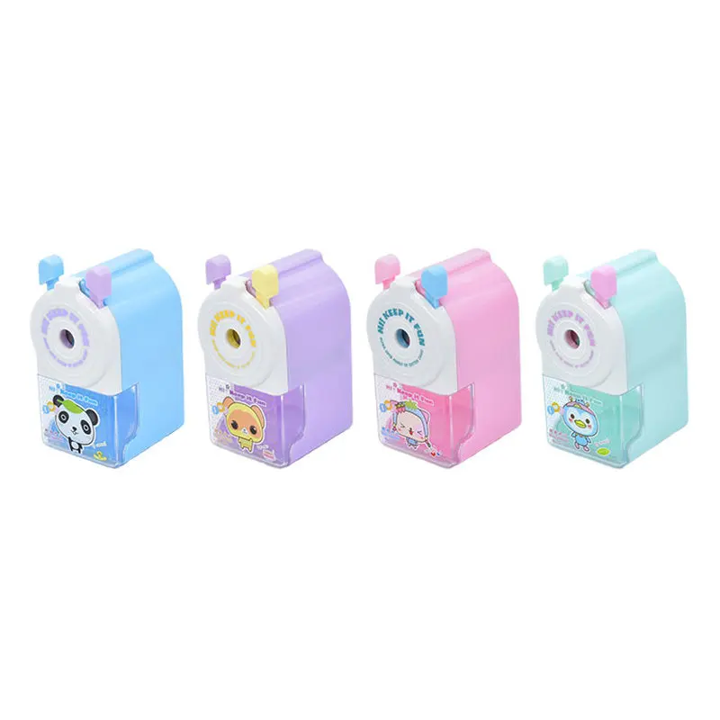 Kawaii Cartoon Manual Mechanical Pencil Sharpener Creative Pencil Sharpener School Stationery Crank Pencil Sharpener