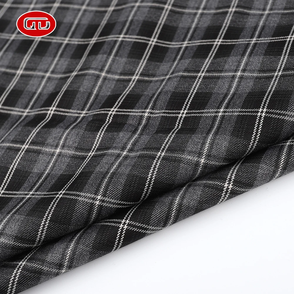 New popular fancy professional checks TR men  check suit fabric material for formal wear